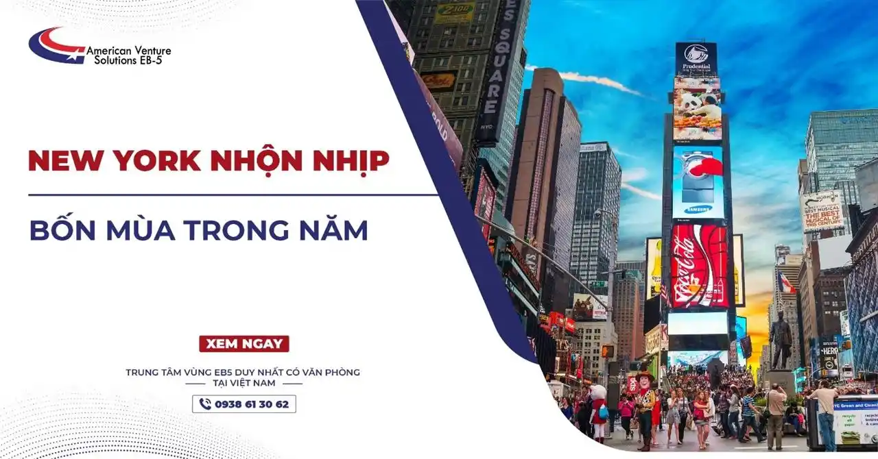 NEW YORK NHỘN NHỊP BỐN MÙA TRONG NĂM