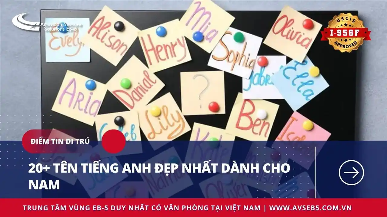 20+ TÊN TIẾNG ANH ĐẸP NHẤT DÀNH CHO NAM