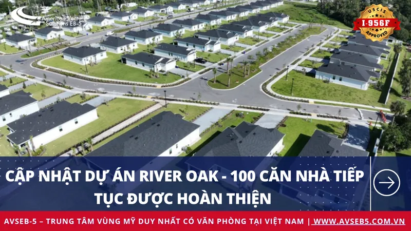 Cập nhật dự án River Oak đầu tháng 09/2026 – 100 căn nhà tiếp tục được hoàn thiện