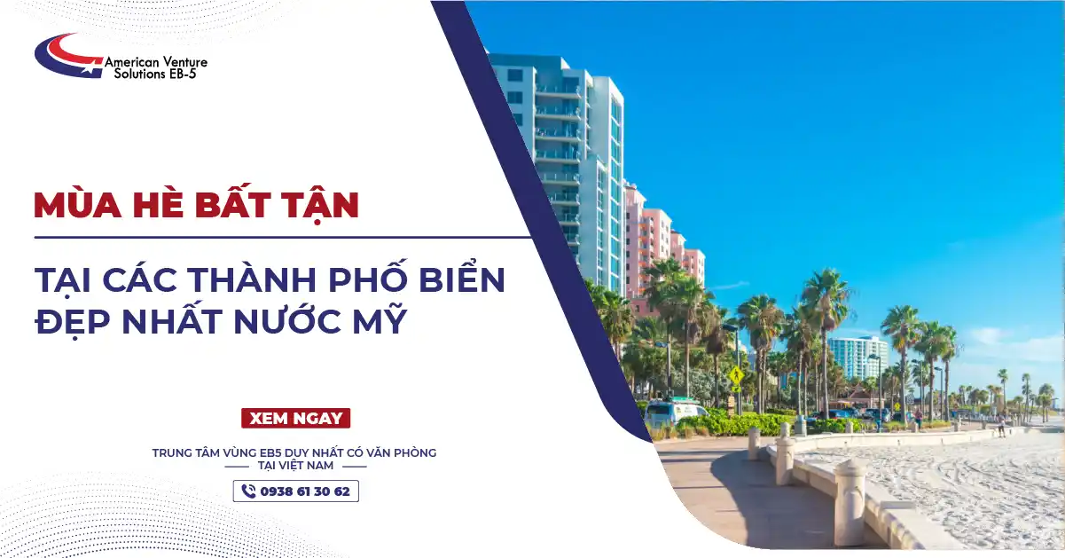 MÙA HÈ BẤT TẬN TẠI CÁC THÀNH PHỐ BIỂN ĐẸP NHẤT NƯỚC MỸ